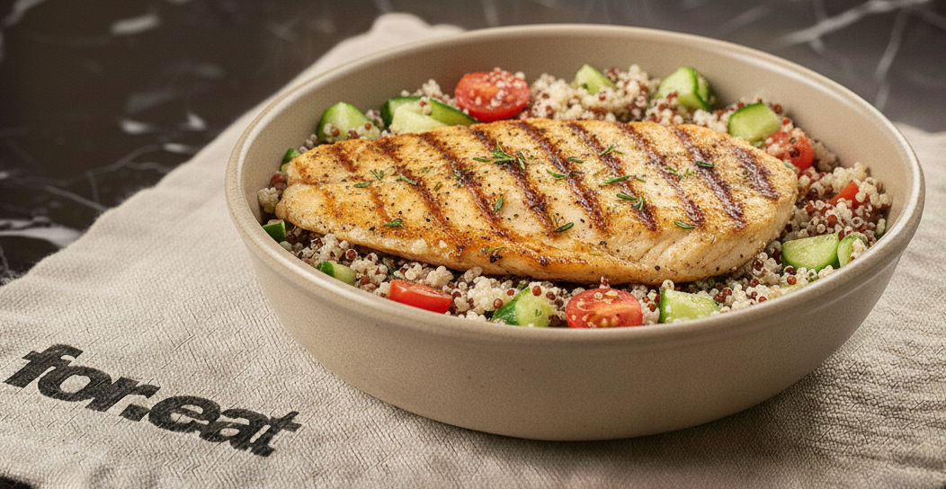 Filete tilapia a la plancha con ensalada